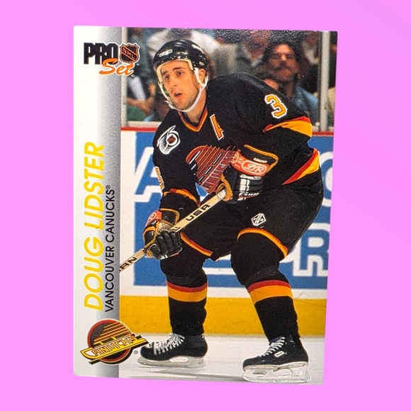 NHL 1992-93  Doug Lidster Vancouver Canucks #199 Pro Set Hockey Card - Picture 1 of 4